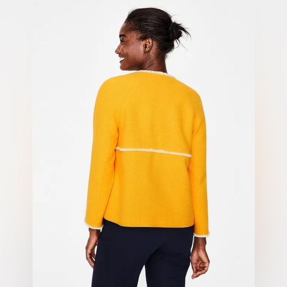 Boden Yellow Blazer with White Trim - Picture 6 of 11